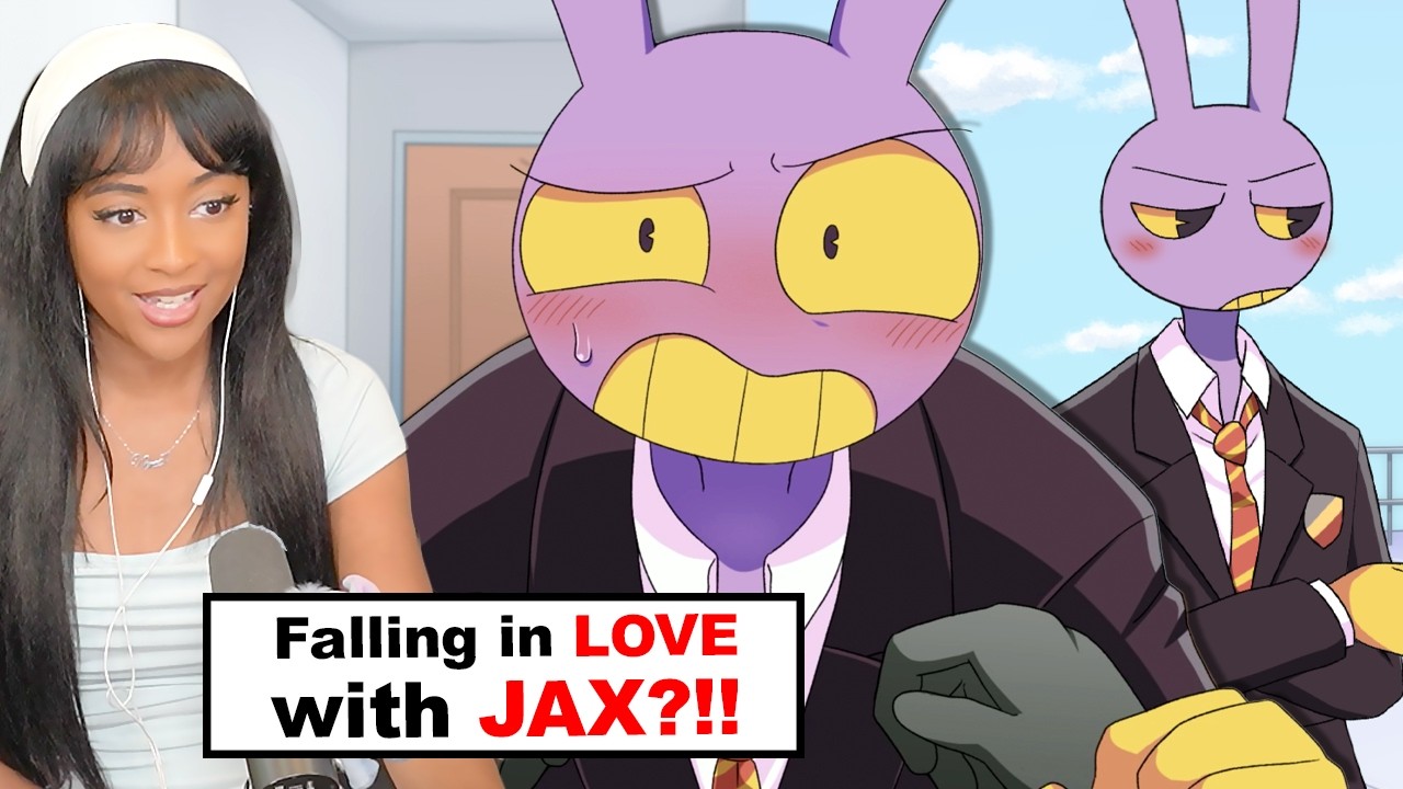 TADC Dating Sim - Jax route dialogue scene from the gameplay marathon