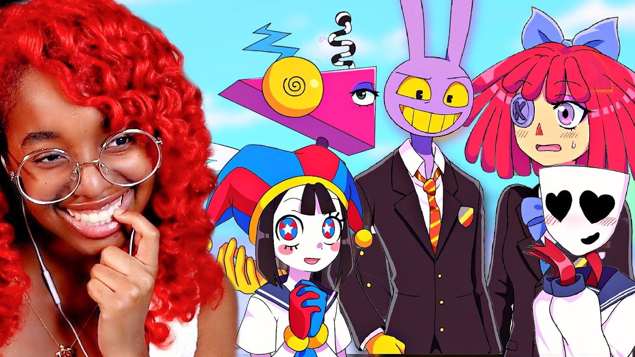 TADC Dating Sim - marathon gameplay thumbnail showing Pomni and the digital circus cast